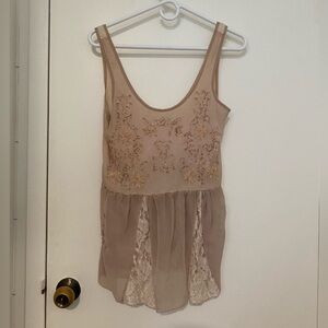 Urban Outfitters Sparkly Boho Top